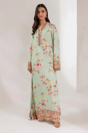 Mint Bloom Kaftan (d-17) By Ammara Khan