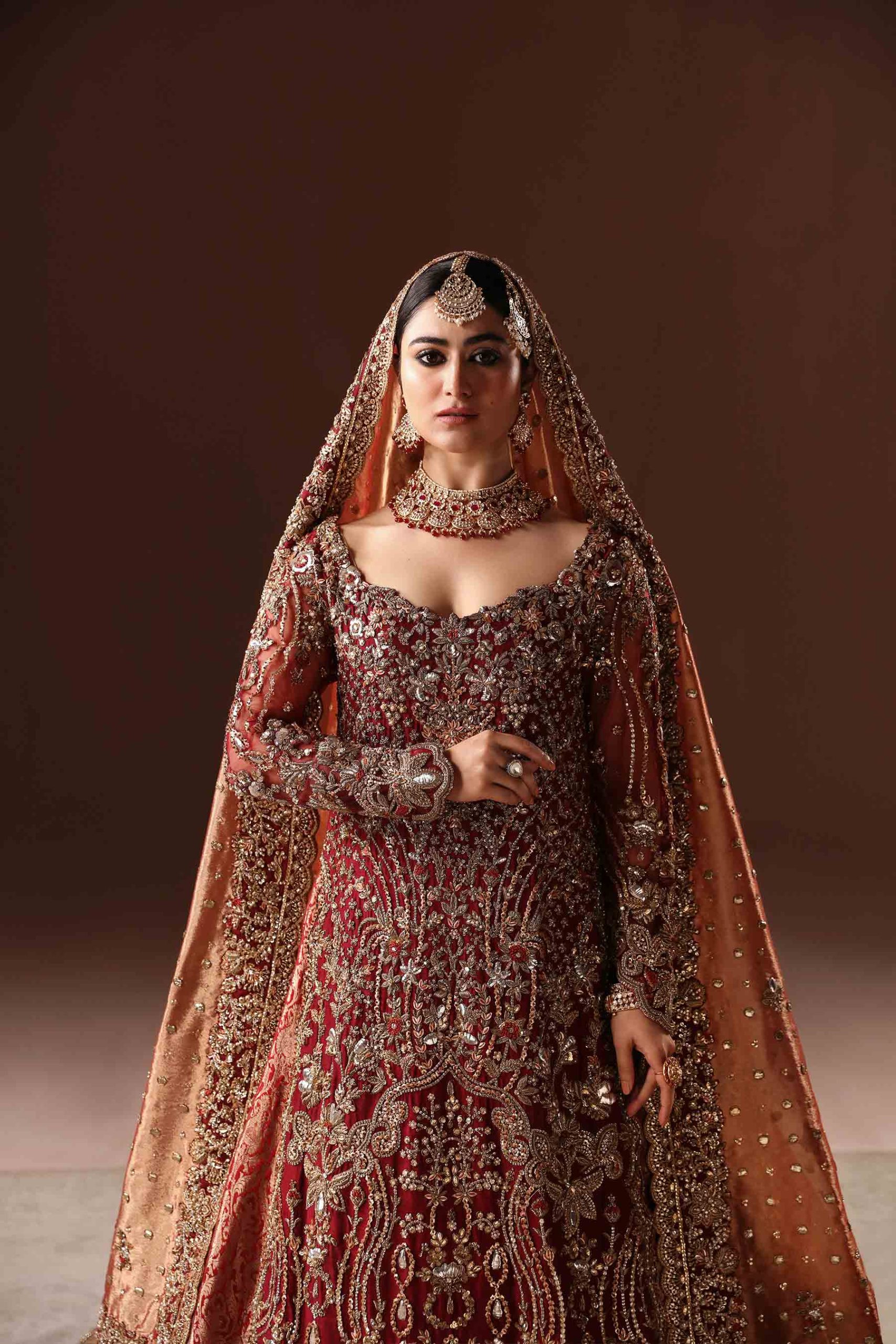 Grand Malika Farshi Bridal Lehnga (br-07) By Ammara Khan - Image 4