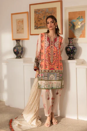 Modern Mughal Kurta Shalwar Set (d-02) By Ammara Khan
