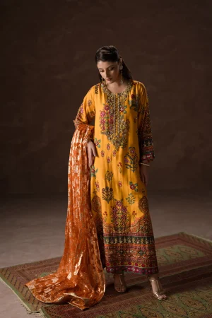 Eastern Beauty Kaftan Set (d-03) By Ammara Khan
