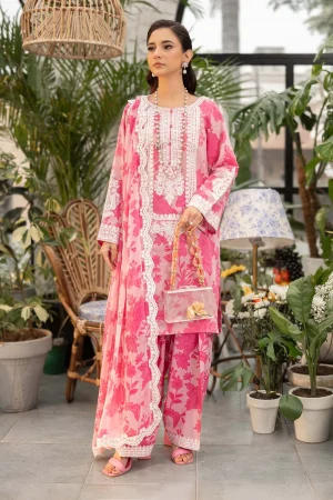 3 Piece Printed Lawn Suit  DW EF25 124