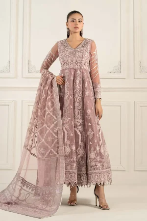 3 Piece Embroidered Organza Suit  SF EF25 44