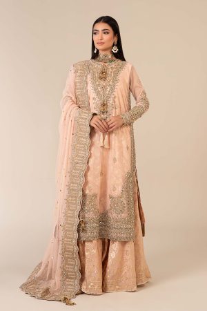3 Piece Embroidered Net Suit