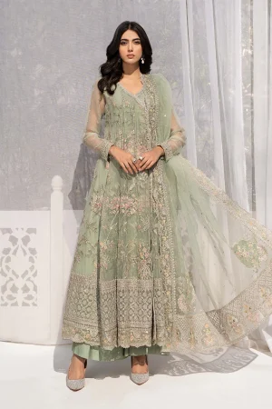 3 Piece Embroidered Organza Suit Sf Ef24 19 Ferozi
