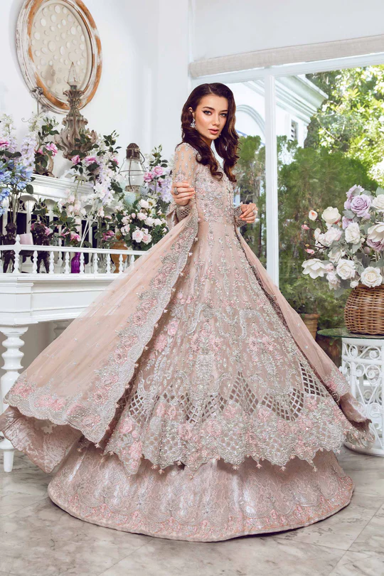 Maria B Couture Queen Pink MC 808 - Image 4