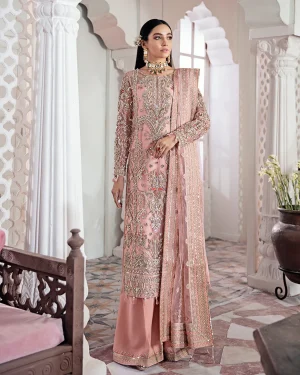 Arjumand Embroidered Net 3 Piece Suit Ws 15 By Gulaal