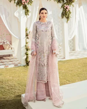 Clair Embroidered Net 3 Piece Suit Ws 05 By Gulaal