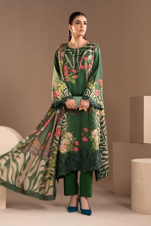 3 Piece Embroidered Linen Suit MPS 2810 A By Maria B