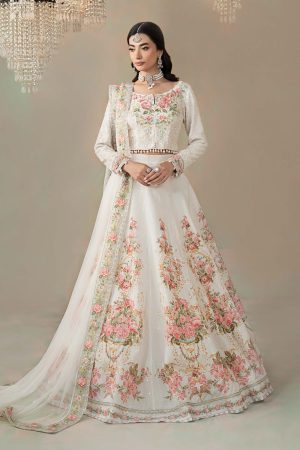 3 Piece Embroidered Raw Silk Suit WFS 09 02 By Maria B