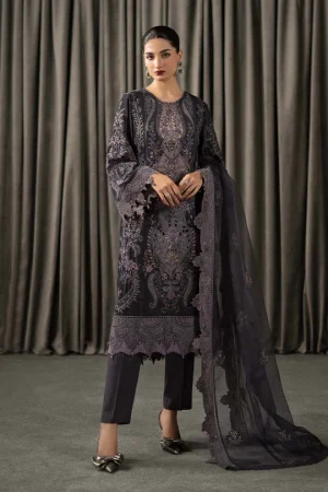 3 Piece Embroidered Velvet Suit WLS 1305 By Maria B