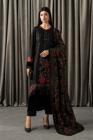 3 Piece Embroidered Linen Suit WLS 1309 By Maria B