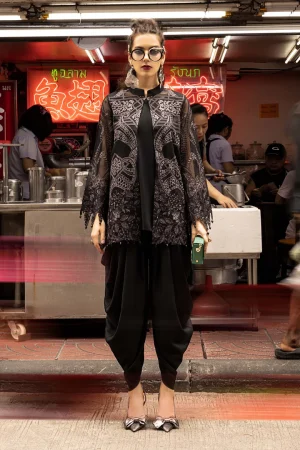 2 Piece Embroidered Cotton Net Suit DW EA25 18 By Maria B