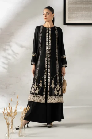3 Piece Embroidered Khaddar Suit DW W25 14 By Maria B
