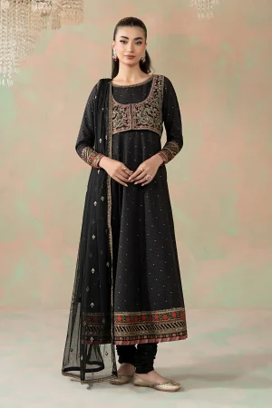 3 Piece Embroidered Filament Viscose Suit DW W25 28  By Maria B