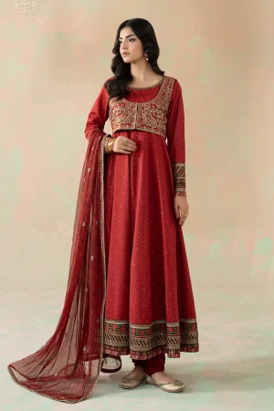 3 Piece Embroidered Filament Viscose Suit DW W25 28 By Maria B
