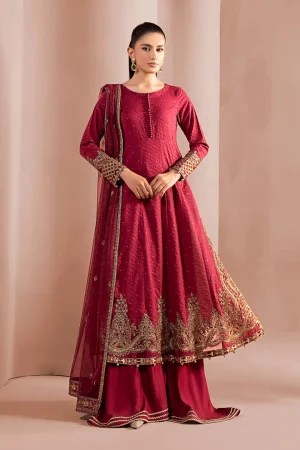 3 Piece Embroidered Filament Viscose Suit DW W25 31 By Maria B