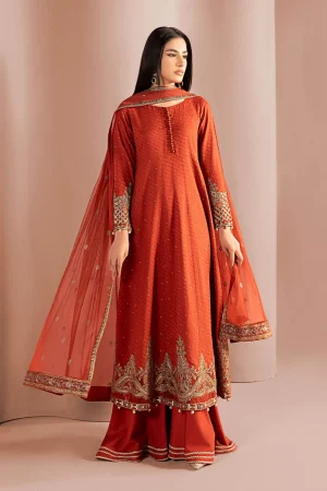 3 Piece Embroidered Filament Viscose Suit DW W25 31 By Maria B