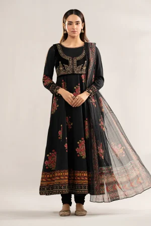3 Piece Embroidered Linen Suit DW W25 39 By Maria B