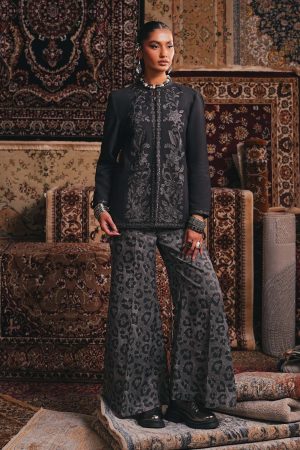 Embroidered Pk Raw Silk Jacket Set DW W25 83 By Maria B