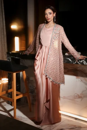3 Piece Embroidered Chiffon Suit MGL EF26 02 By Maria B