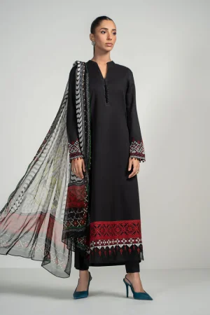 3 Piece Dyed Lawn Suit PS PF24 07 By Maria B