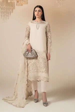 3 Piece Embroidered Organza Suit  SF EA24 91R1  By Maria B