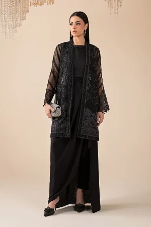 4 Piece Embroidered Organza Suit SF W25 57  By Maria B