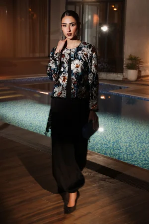 3 Piece Embellished Net Suit SF W25 76 By Maria B
