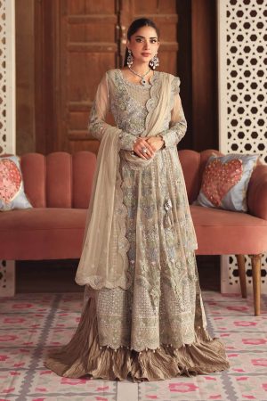 3 Piece Embroidered Net Suit SF W25 28 By Maria B